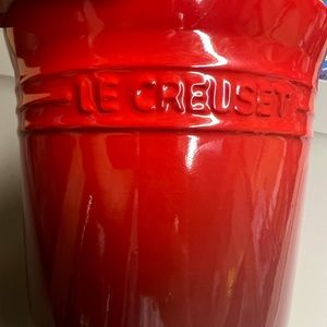 Large Red LeCreuset Utensil Holder